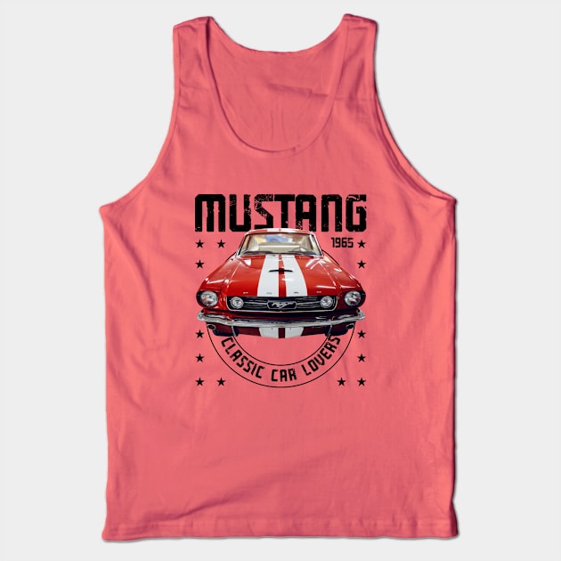 Classic Car Mustang 1965 Tank Top by cecatto1994